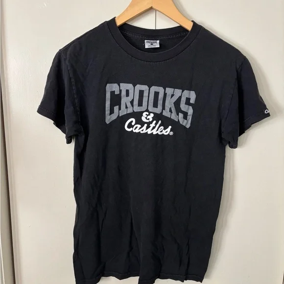 Crooks & Castles Black T-Shirt for Men - Picture 1 of 3